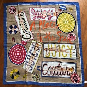 Juicy couture bikini babes silk scarf